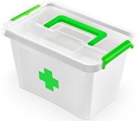 POJEMNIK PLASTIKOWY APTECZKA 6.5l Z RĄCZKĄ
