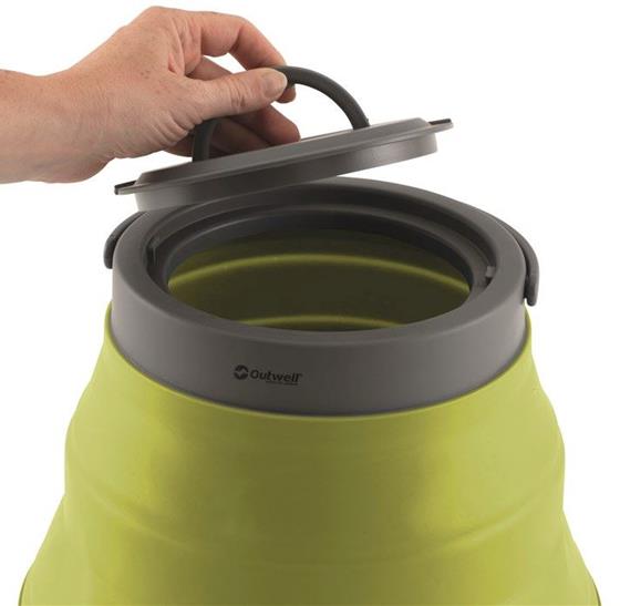 KANISTER 12L OUTWELL COLLAPS LIME GREEN