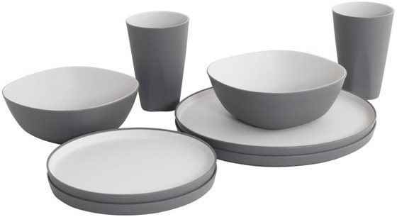 ZESTAW OBIADOWY OUTWELL GALA 2 GREY 8 szt.