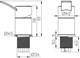 KRAN BATERIA REICH CONTUR 33 mm MIESZALNIK