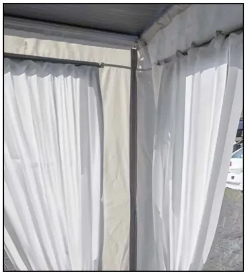 ŚCIANA REIMO TENT PRZÓD 330 cm RAIN BLOCKER GIRONA DZRZWI + OKNO OUTLET