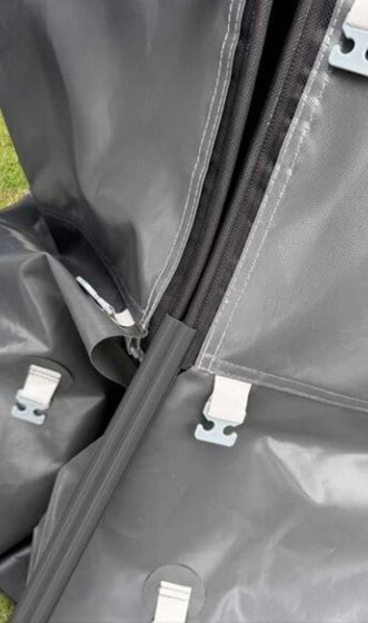 ŚCIANA REIMO TENT PRZÓD 380 cm RAIN BLOCKER GIRONA DRZWI + OKNO