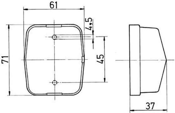 LAMPA OBRYSOWA 12V JOKON 71x61x37 mm