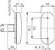 LAMPA OBRYSOWA 12V JOKON BOCZNA 110x45x17,5 mm ŻÓŁTA