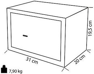 SEJF CARBEST REX 31x20x20 cm
