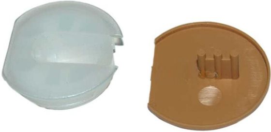 ŁĄCZNIK MEBLOWY BRĄZOWY ŚR.25 mm 50 szt.
