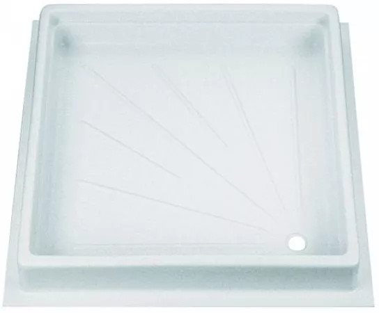 BRODZIK 60x60x10 cm BIAŁY ABS