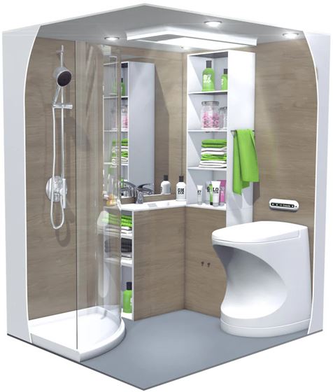 TOALETA SPALINOWA CINDERELLA TRAVEL 12V 30mbar