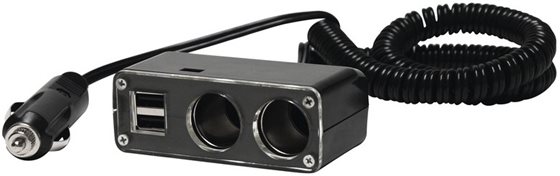 ADAPTER 12V 2x USB 2x5V KABEL 20 cm