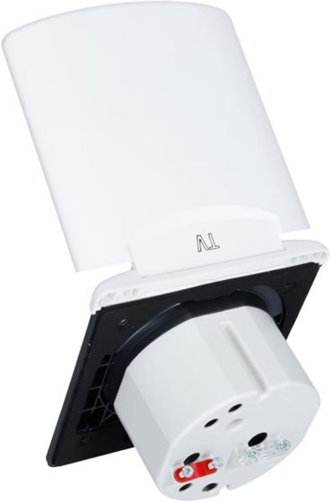 GNIAZDO ELEKTRYCZNE 230V/12V/TV/SAT MAGNETYCZNE BIAŁE ZEWNĘTRZNE