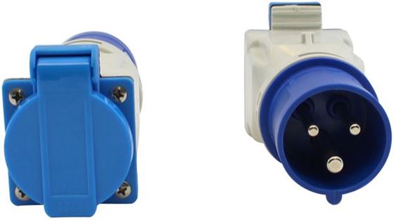 WTYCZKA CEE 230V 16A MĘSKA ADAPTER