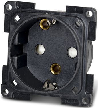 GNIAZDO ELEKTRYCZNE SYSTEM 20000 230V CZARNE