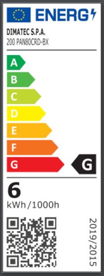 LAMPKA 12V LED WEWNĘTRZNA SUFITOWA CHROM