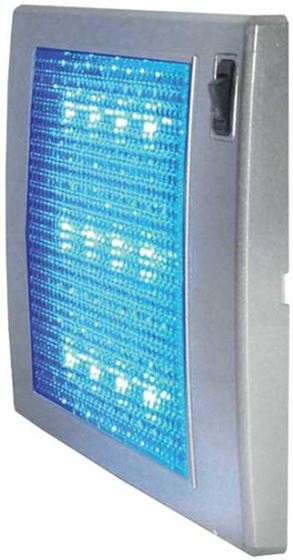 LAMPKA 12V LED WEWNĘTRZNA SUFITOWA SREBRNA CARBEST