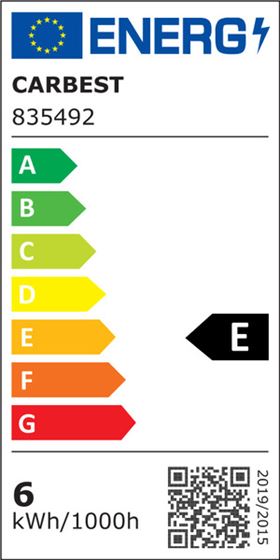 LAMPKA 12V LED WEWNĘTRZNA SUFITOWA SREBRNA CARBEST