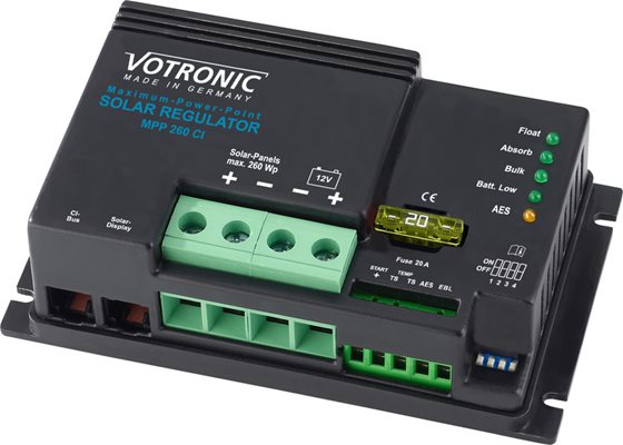 REGULATOR ŁADOWANIA VOTRONIC SOLAR MPP260 CI 12V CYFROWY
