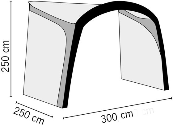 PRZEDSIONEK REIMO TENT PLAYA AIR 300 BOCZNY h235-250 cm