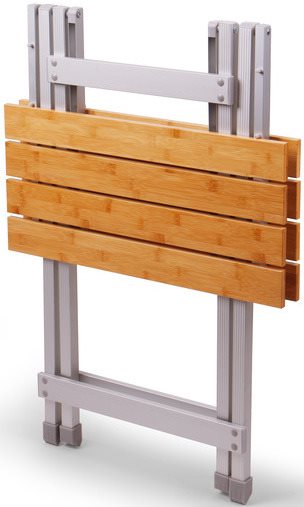 STÓŁ CAMP4 50x50 cm SINGLE BAMBUS SKŁADANY