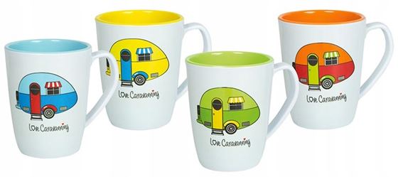 KUBEK CAMP4 LOVE CARAVANNING 4 szt.