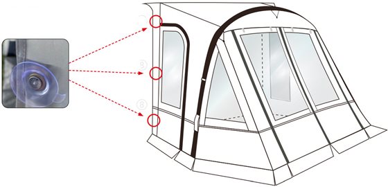 PRZEDSIONEK REIMO TENT ONE BEAM AIR HIGH h250-280 cm