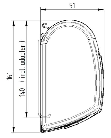 MARKIZA 230 cm THULE OMNISTOR 5200 BIAŁA MYSTIC GREY