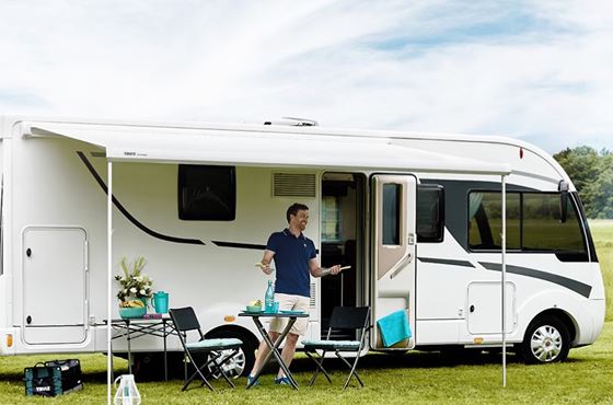MARKIZA 230 cm THULE OMNISTOR 5200 BIAŁA MYSTIC GREY