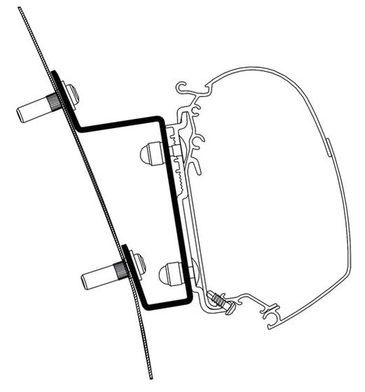 ADAPTER MARKIZY THULE 5200 TRANSIT H3 LHD 14-