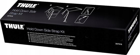 PASY SZTORMOWE THULE CZARNE 2x300 cm HOLD DOWN SIDE STRAP KIT