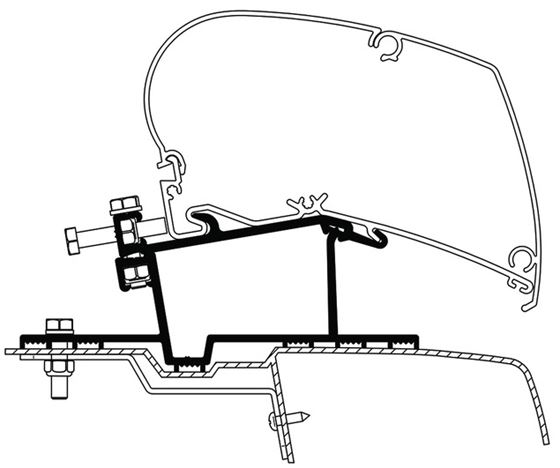 ADAPTER MARKIZY THULE RENAULT/MOVANO DO 2010