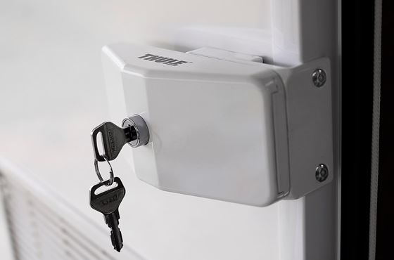 BLOKADA DRZWI ZEWNĘTRZNA THULE DOOR FRAME LOCK BIAŁA