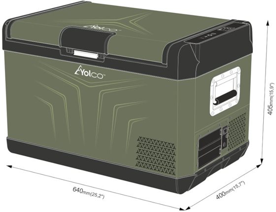 LODÓWKA KOMPRESOROWA YOLCO GCX37 GREEN 37L 12/24V