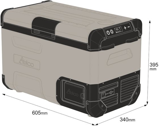 LODÓWKA KOMPRESOROWA YOLCO FCX25 CREAM 25L 12/24V