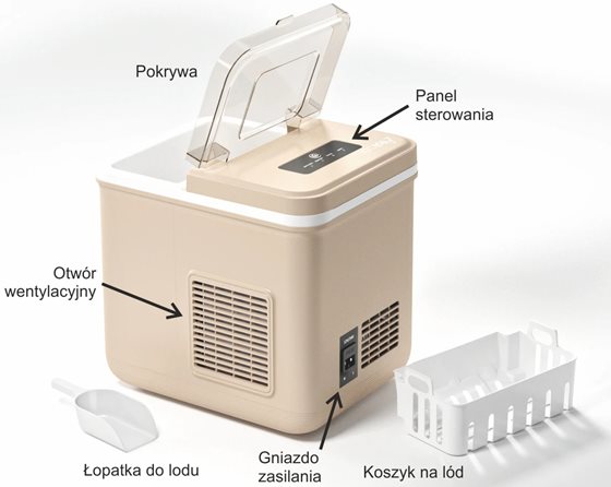 KOSTKARKA DO LODU YOLCO ICM1 SAND 12/24V