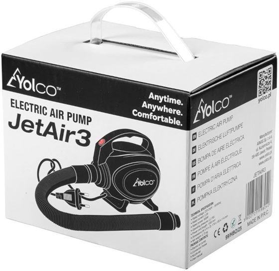 POMPKA ELEKTRYCZNA YOLCO JETAIR3 220-240V 50/50Hz 2.3A 500W