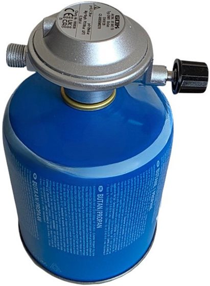 REDUKTOR GAZU GOK 30 mbar 1,5 kg/h KARTUSZ GAZOWY x 1/4 LH-KN