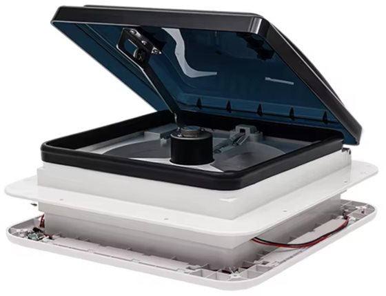 OKNO DACHOWE 28x28 Z WENTYLATOREM I OŚWIETLENIEM LED