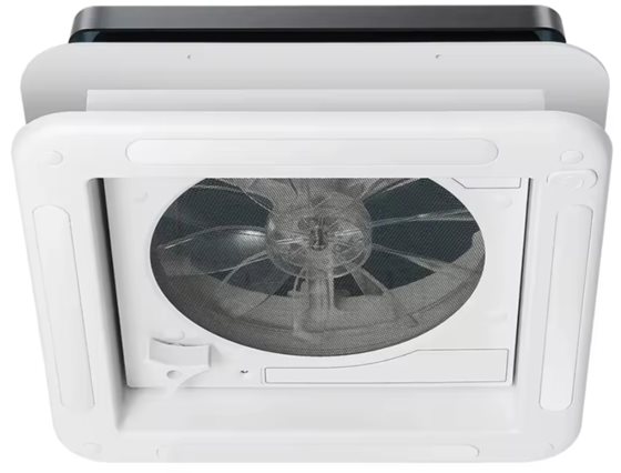 OKNO DACHOWE 28x28 Z WENTYLATOREM I OŚWIETLENIEM LED