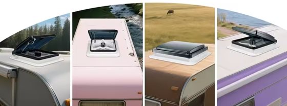 OKNO DACHOWE 28x28 Z WENTYLATOREM I OŚWIETLENIEM LED