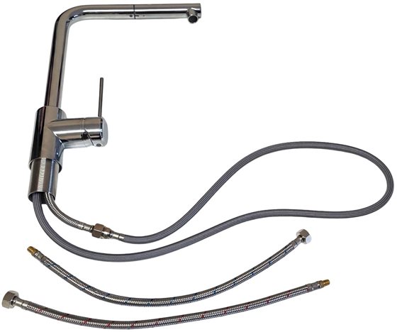 KRAN BATERIA ARGO 35 mm CHROM MAT WYSOKA KUCHENNA