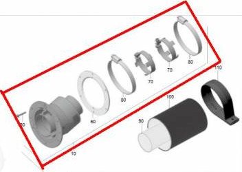 KOMIN TRUMA WEWN.METALOWY ZR 80