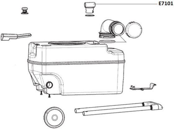 KOREK ADAPTER KASETY DOMETIC CT4050 CT4110 OUTLET