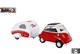 ZABAWKA "AUTO BMW ISETTA Z PRZYCZEPĄ 18,5 cm