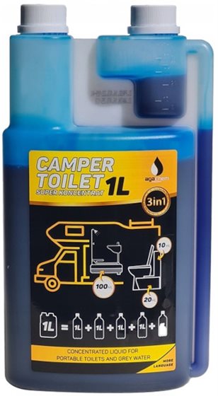 PŁYN DO TOALET AGACHEM CAMPER TOILET KONCENTRAT 1L