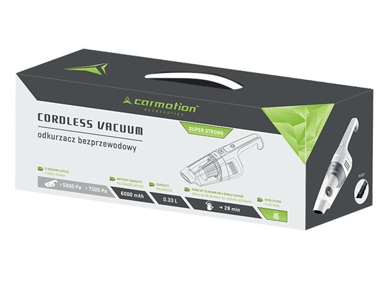 ODKURZACZ CARMOTION BEZPRZEWODOWY CZARNY