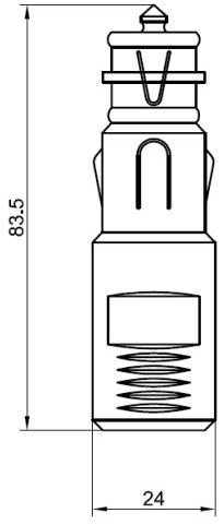 WTYCZKA UNIWERSALNA 8A 12-24V PROCAR