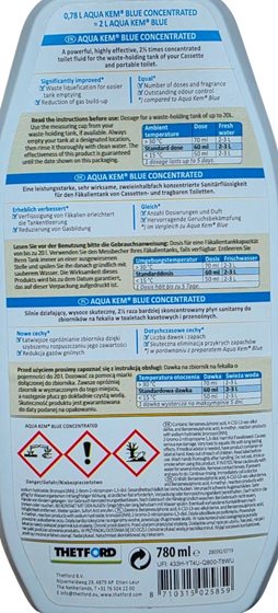 PŁYN THETFORD AQUA KEM BLUE KONCENTRAT 780 ml