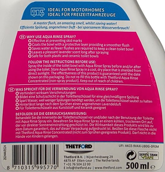 PŁYN THETFORD AQUA RINSE SPRAY 500 ml