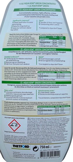 PŁYN THETFORD AQUA KEM GREEN KONCENTRAT 750 ml