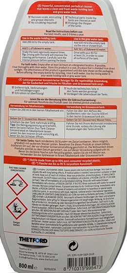 PŁYN THETFORD DUO TANK CLEANER 800 ml