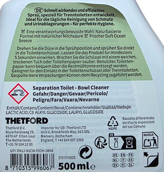 PŁYN THETFORD SEPARATION TOILET BOWL CLEANER 500 ml